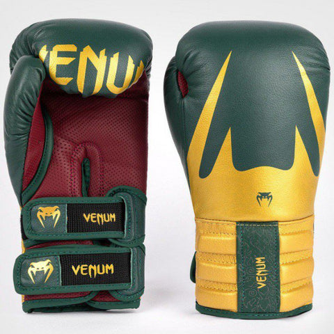 VENUM-05411-540 Reverso BOXING GLOVES 8-16 OZ Emerald Green Gold