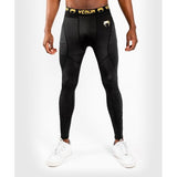 Venum-03727-126 G-FIT SPATS MEN COMPRESSSION TIGHTS PANTS XS-XXL Black Gold