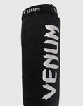 VENUM-0480-128 KONTACT ELASTIC MUAY THAI BOXING MMA SHIN GUARD PROTECTOR Baumwolle Größe ML Schwarz Silber