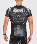 Venum-05077-108 Gorilla Jungle Short-Sleeve Rashguard Compression T-shirt M-L Black White
