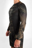 VENUM-05078-228 Gorilla Jungle MMA Muay Thai Boxing Rashguard Compression Long Sleeves T-shirt Size M-XL Black Sand
