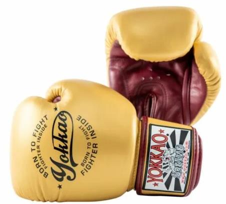 YOKKAO VINTAGE GOLD MUAY THAI BOXING GLOVES 8-16 oz – AAGsport