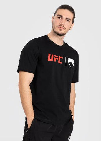 UFC VENUM CLASSIC T-SHIRT VNMUFC-00254-100 M-XL BLACK RED