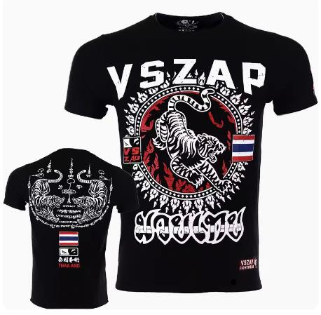 Vszap VT004 Muay Thai Boxing T-Shirt S-4XL Black