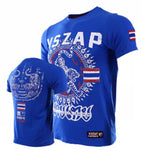 Vszap VT004 Muay Thai Boxing T-Shirt S-4XL Blue