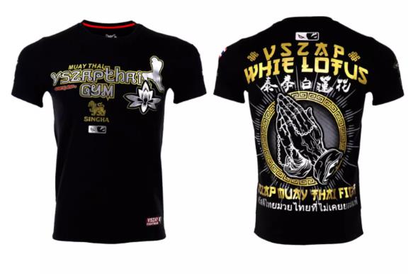 Vszap VT006 Muay Thai Boxing T-Shirt S-4XL Black
