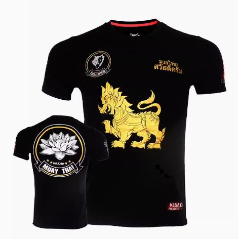 Vszap Kirin VT008 Muay Thai Boxing T-Shirt S-4XL Black