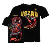 Vszap VT111 Blaze Dragon MMA Kick Boxing T-Shirt S-2XL Black