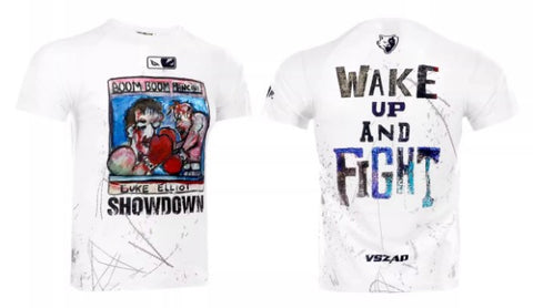 Vszap VT113 Awakener Boxing Dry Tech T-Shirt S-4XL White