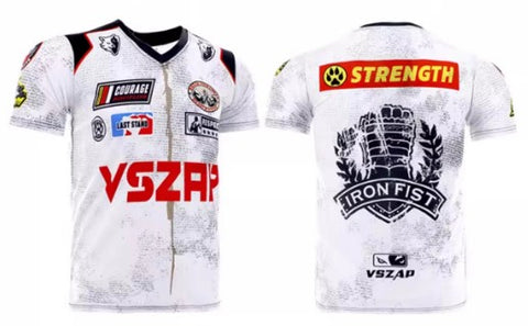Vszap VT115 Hidden Edge Muay Thai Boxing Dry Tech T-Shirt S-4XL White
