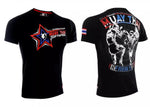 Vszap 5 Stars VT018 Muay Thai Boxing T-Shirt S-4XL Black