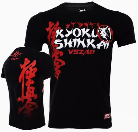 Vszap Kyokushin Karate VT019 Muay Thai Boxing T-Shirt S-4XL Black