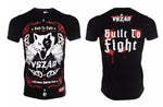 Vszap Built to Fight VT028 Muay Thai Boxing T-Shirt S-4XL Black