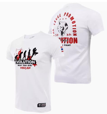 Vszap Evolution VT032 Muay Thai Boxing T-Shirt S-4XL White