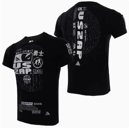 Vszap VT037 Muay Thai Boxing T-Shirt S-4XL Black