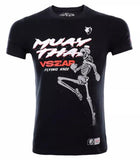 Vszap Flying Knee VT046 Muay Thai Boxing T-Shirt S-4XL Black