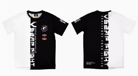 Vszap VT074 Muay Thai Boxing Dry Tech T-Shirt S-4XL White Black