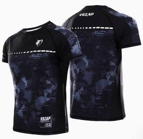 Vszap VT088 MMA Dry Tech T-Shirt S-4XL Schwarz