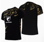 Vszap VT091 Kick Boxing T-Shirt S-2XL Black Gold