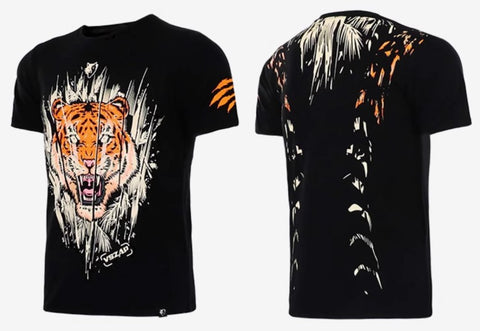 Vszap VT093 Tiger Muay Thai Boxing T-Shirt S-2XL Black