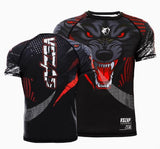 Vszap VT096 Night Wolf MMA Dry Tech T-Shirt S-4XL Black