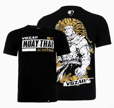 Vszap VT104 Bangkok Muay Thai Boxing T-Shirt S-2XL Black