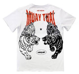 Vszap Best In The Fight VT085 Muay Thai Box-T-Shirt, S-2XL, Weiß