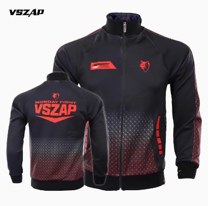 Vszap VTHJ008 Monday Fight Quick Dry Zip Up Jacket Long Sleeve XS-3XL