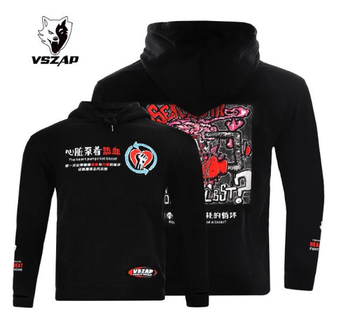 Vszap VTHJ021 Fiery Passion Zip Up Hoodie Long Sleeve S-2XL