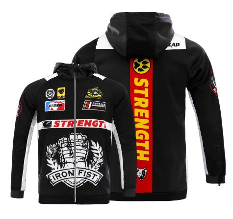 Vszap VTHJ024 Strength Zip Up Hoodie Long Sleeve S-2XL