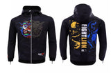 Vszap VTHJ031 Fight Lion Zip Up Hoodie Long Sleeve S-2XL