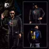 Vszap VTHJ031 Fight Lion Zip Up Hoodie Long Sleeve S-2XL