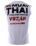 Vszap Bangkok VTT002 Muay Thai Boxing Vest Tank Top S-4XL White