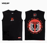 Vszap VTT024 Muay Thai Boxing Vest Tank Top S-4XL Black