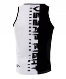 Vszap VTT023 Muay Thai Boxing Schnelltrocknende Weste mit Kapuze, Tanktop, S-4XL, Schwarz, Unisex