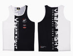 Vszap VTT023 Muay Thai Boxing Schnelltrocknende Weste mit Kapuze, Tanktop, S-4XL, Schwarz, Unisex