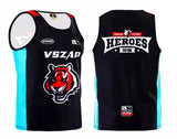 Vszap VTT031 Muay Thai Boxing Quick Dry Vest Tank Top S-2XL Black