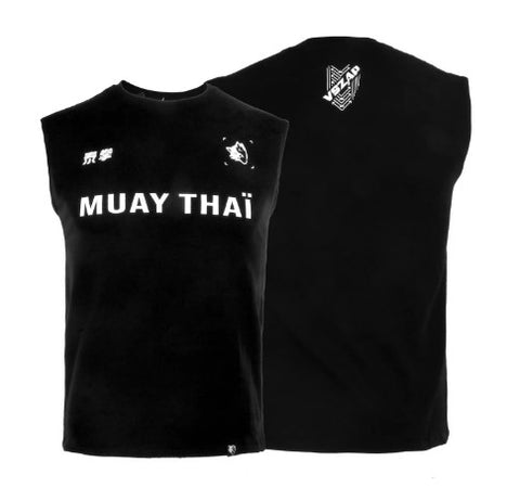 Vszap VTT032 Muay Thai Boxing Vest Tank Top S-2XL Black