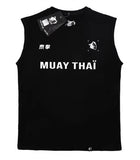 Vszap VTT032 Muay Thai Boxing Vest Tank Top S-2XL Black