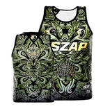 Vszap VTT034 Fighting Spirit Muay Thai Boxing Quick Dry Vest Tank Top S-2XL Green