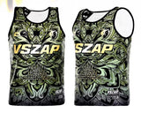 Vszap VTT034 Fighting Spirit Muay Thai Boxing Quick Dry Vest Tank Top S-2XL Green