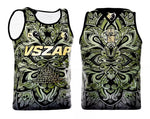 Vszap VTT034 Fighting Spirit Muay Thai Boxing Quick Dry Vest Tank Top S-2XL Green