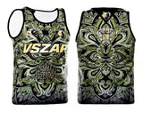Vszap VTT034 Fighting Spirit Muay Thai Boxing Quick Dry Vest Tank Top S-2XL Green