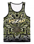 Vszap VTT034 Fighting Spirit Muay Thai Boxing Quick Dry Vest Tank Top S-2XL Green