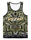 Vszap VTT034 Fighting Spirit Muay Thai Boxing Quick Dry Vest Tank Top S-2XL Green