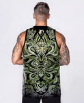 Vszap VTT034 Fighting Spirit Muay Thai Boxing Quick Dry Vest Tank Top S-2XL Green