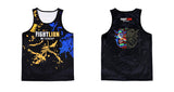 Vszap VTT036 Fight Lion Muay Thai Boxing Quick Dry Vest Tank Top S-2XL