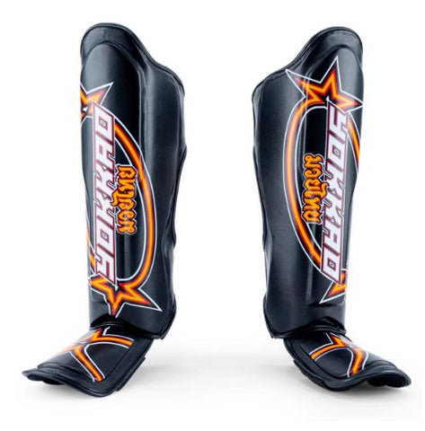 YOKKAO VERTICAL MUAY THAI BOXING MMA SHIN GUARD PROTECTOR XS-L BLACK