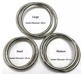 Traditional Martial Art Wing Tsun Kung Fu Smooth Durable Stainless Steel Rattan Training Ring Size S/M/L