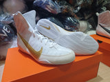 NIKE MACHOMAI 3.0 BOXING SHOES US 8-11 White Metallic Gold